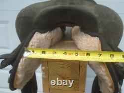 16 BIG HORN #603 LightWeight Cordura &Suede BLACK Trail SADDLEFQHBMade in USA