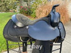 16 BIG HORN Black Light Weight Western Roping Saddle #109