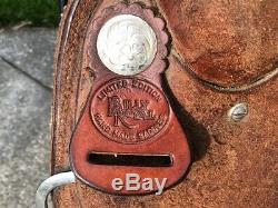 16 BILLY ROYAL Comfort Classic Rough Out Western Training Saddle Excellent