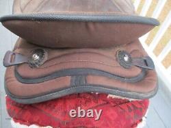 16'' BROWN Big Horn # 601 Western Barrel Trail saddle SQH BAR SUEDE /CORDURA