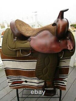 16'' Big Horn #110 Brown Roping Roper Western Saddle Qh Bars