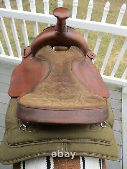 16'' Big Horn #110 Brown Roping Roper Western Saddle Qh Bars