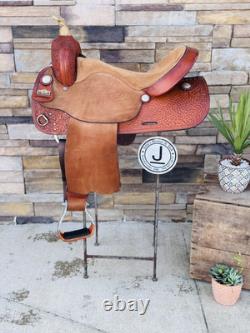 16 Big Horn #1611 Barrel Racing Saddle, Western, Leather, Clean