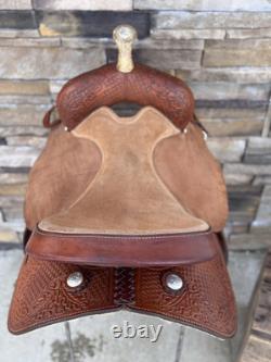 16 Big Horn #1611 Barrel Racing Saddle, Western, Leather, Clean