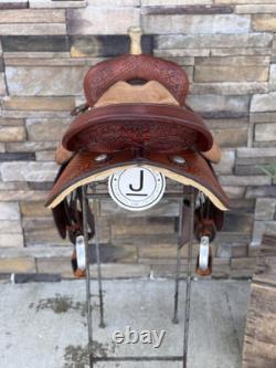 16 Big Horn #1611 Barrel Racing Saddle, Western, Leather, Clean