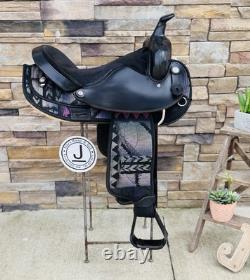 16 Big Horn #185, Light Weight Western Trail Horse Saddle, Navajo, Clean