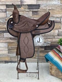 16 Big Horn Western Saddle Lightweight Saddle, Brown, Trail, Clean! #503