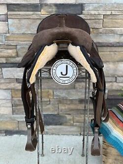 16 Big Horn Western Saddle Lightweight Saddle, Brown, Trail, Clean! #503