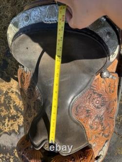 16 Big Horn Western Show Saddle. Flashy and Ready to Show! Great Condition