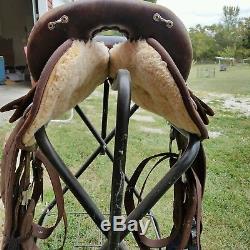 16 Big Horn w Endurance Stirrups Saddle 120 Brown Codura Lightweight 7 gullet