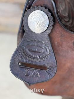 16 Billy Cook Barrel Saddle, Western Saddle- Round Skirt, Clean