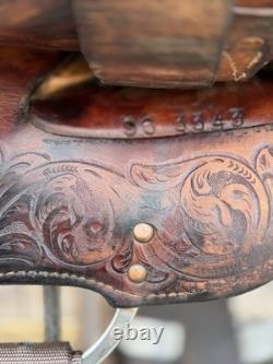 16 Billy Cook Barrel Saddle, Western Saddle- Round Skirt, Clean