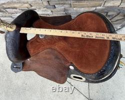 16 Billy Cook Barrel Saddle, Western Saddle- Round Skirt, Clean