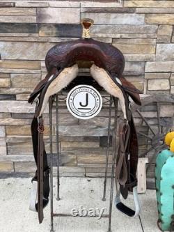 16 Billy Cook Barrel Saddle, Western Saddle- Round Skirt, Clean