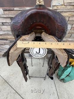 16 Billy Cook Barrel Saddle, Western Saddle- Round Skirt, Clean