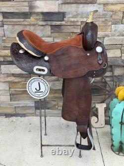 16 Billy Cook Barrel Saddle, Western Saddle- Round Skirt, Clean