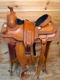 16 Billy Cook Maker Bowman Team Roper Sulphur, OK Western Saddle 2122