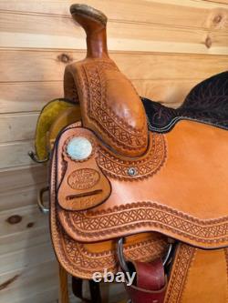 16 Billy Cook Maker Bowman Team Roper Sulphur, OK Western Saddle 2122