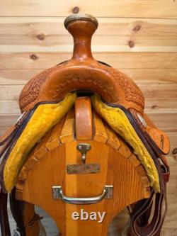 16 Billy Cook Maker Bowman Team Roper Sulphur, OK Western Saddle 2122