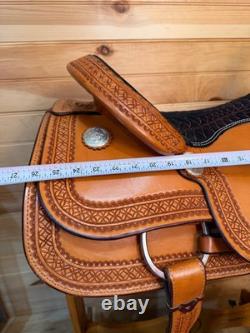 16 Billy Cook Maker Bowman Team Roper Sulphur, OK Western Saddle 2122