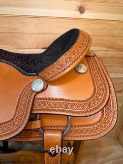 16 Billy Cook Maker Bowman Team Roper Sulphur, OK Western Saddle 2122