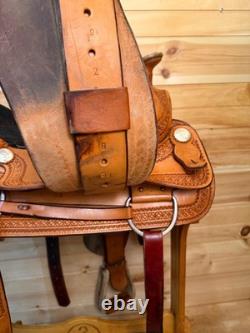 16 Billy Cook Maker Bowman Team Roper Sulphur, OK Western Saddle 2122
