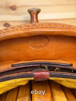 16 Billy Cook Maker Bowman Team Roper Sulphur, OK Western Saddle 2122
