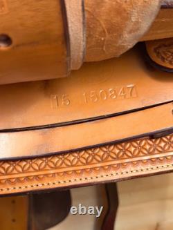 16 Billy Cook Maker Bowman Team Roper Sulphur, OK Western Saddle 2122