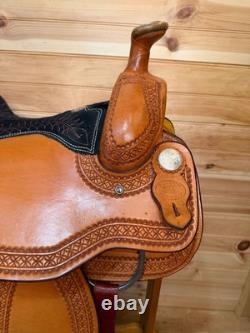 16 Billy Cook Maker Bowman Team Roper Sulphur, OK Western Saddle 2122