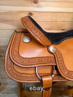 16 Billy Cook Maker Bowman Team Roper Sulphur, OK Western Saddle 2122
