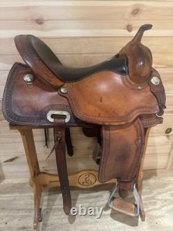16 Billy Cook Maker Sulphur, OK Western Trail Saddle Model 1785