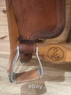 16 Billy Cook Maker Sulphur, OK Western Trail Saddle Model 1785