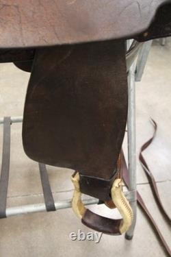 16 Billy Cook Original Western Trail Saddle Greenville Texas (02RIE26CA)