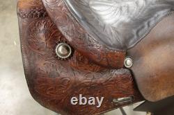 16 Billy Cook Original Western Trail Saddle Greenville Texas (02RIE26CA)