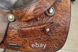 16 Billy Cook Original Western Trail Saddle Greenville Texas (02RIE26CA)