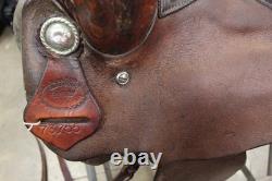 16 Billy Cook Original Western Trail Saddle Greenville Texas (02RIE26CA)