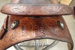 16 Billy Cook Original Western Trail Saddle Greenville Texas (02RIE26CA)