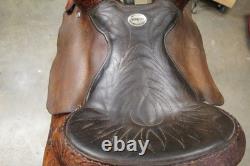 16 Billy Cook Original Western Trail Saddle Greenville Texas (02RIE26CA)