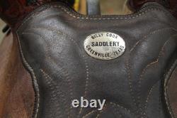 16 Billy Cook Original Western Trail Saddle Greenville Texas (02RIE26CA)