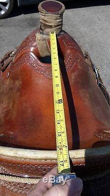 16 Billy Cook Sulphur, OK Custom Wade Ranch Saddle With Front & Back Cinch
