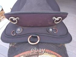 16'' Black Action co, Western Endurance Trail saddle w neoprene bottom QH BARS