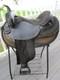 16'' Black Big Horn # 105 Western Barrel/ Trail Saddle Qh Bars Leather/cordura