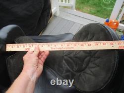 16'' Black Big Horn # 105 Western Barrel Trail saddle QH BARS LEATHER/CORDURA