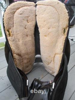 16'' Black Big Horn # 105 Western Barrel Trail saddle QH BARS LEATHER/CORDURA