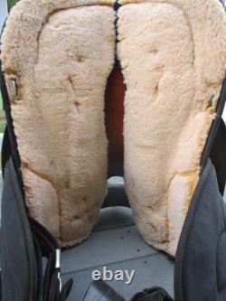 16'' Black Big Horn # 105 Western Barrel/ Trail saddle QH BARS LEATHER/CORDURA