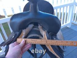 16'' Black Big Horn # 271 Western Barrel Trail saddle SQH BAR LEATHER/CORDURA