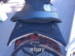 16'' Black Big Horn # 271 Western Barrel Trail saddle SQH BAR LEATHER/CORDURA
