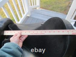 16'' Black Big Horn Roper #109 Western saddle QH BAR LEATHER /CORDURA USA