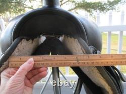 16'' Black Big Horn Roper #109 Western saddle QH BAR LEATHER /CORDURA USA