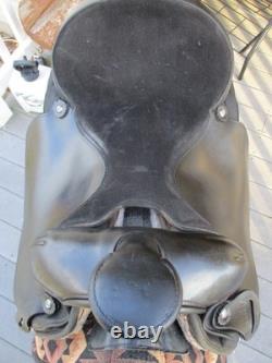 16'' Black Big Horn Roper #109 Western saddle QH BAR LEATHER /CORDURA USA